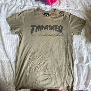 Olive green thrasher shirt